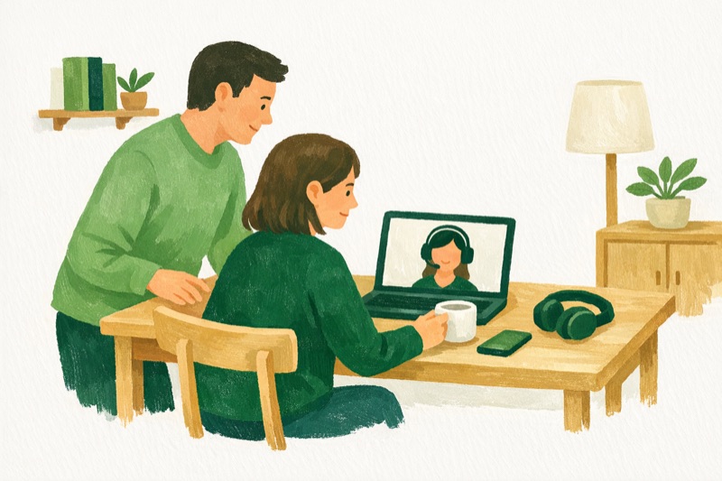 Aurora illustration for Family Logistics for Executives: Delegation Without Guilt