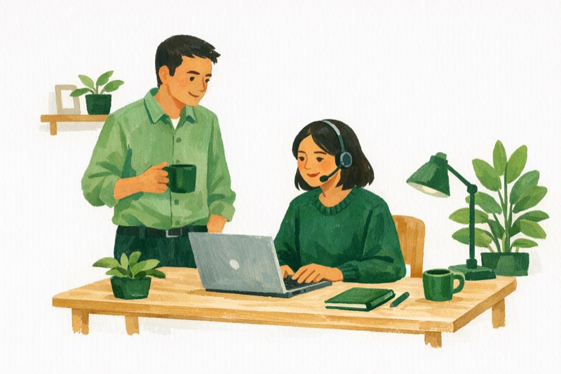 Aurora illustration for Cross-Border Executive Assistant Support for US Companies